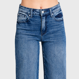 HIGH RISE COMFORT STRETCH WIDE LEG JEANS