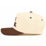 C.C HE'S FARMING Letter Embroidered Two Tone Trucker Hat
