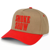 C.C SMOKE SHOW Letter on Two Tone Trucker Hat