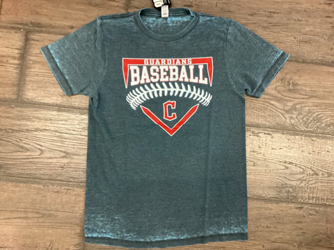 GUARDIANS BASEBALL ACID WASH TEE