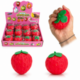 Strawberry Dough Ball Squishy – 12 Piece Display MSS1