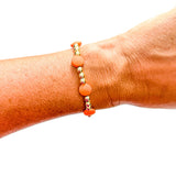 Orange Gold Bracelets