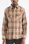 UNISEX LONG SLEEVE FLANNEL BUTTON DOWN SHIRT