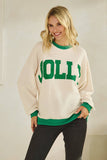 CLOUDY KNIT JOLLY RINGER SWEATSHIRT (T-42174)