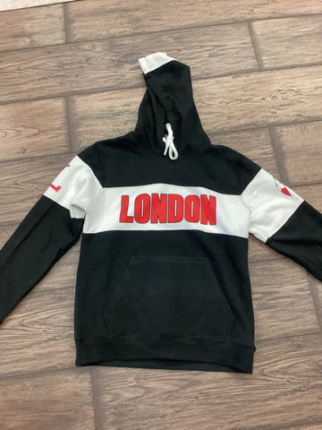 Black and White Two-tone London Hoodie