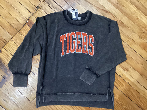 Tigers Acid wash lightweight crewneck