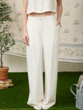 Button Down Linen Wide Leg Set