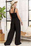 SOLID SQUARE NECK SLEEVELESS JUMPSUIT- LJP16140