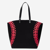 Baseball Stitch Large Tote Bag / Shoulder Bag