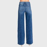 HIGH RISE COMFORT STRETCH WIDE LEG JEANS