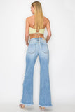 *HYBRID STYLE* HIGH RISE WIDE LEG JEANS