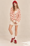 MERRY SCRIPT CARDIGAN