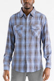 UNISEX LONG SLEEVE FLANNEL BUTTON DOWN SHIRT