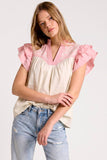 UT1093 Embroidered Detail Blouse