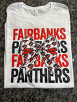 Fairbanks Panthers Bow tee