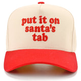 C.C PUT IT ON SANTA'S TAB LETTER Embroidered Trucker Cap