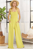 SOLID SQUARE NECK SLEEVELESS JUMPSUIT- LJP16140
