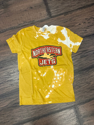 bleached northeastern jets tee