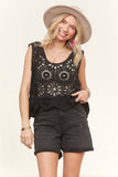 CASUAL CROCHET TANK TOP- LET3162