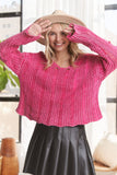 DISTRESSED MINERAL WASHED SWEATER - LESW3703
