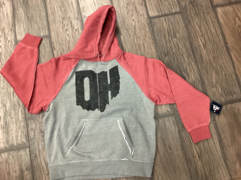 2 Tone Vintage look OH Hoodie