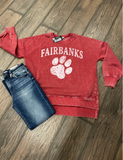Fairbanks Acid Wash pocket crewneck