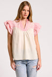 UT1093 Embroidered Detail Blouse