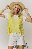 CASUAL CROCHET TANK TOP- LET3162