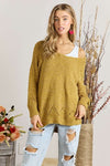 Solid Long Sleeve Sweater Top
