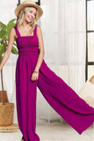 SOLID SQUARE NECK SLEEVELESS JUMPSUIT- LJP16140