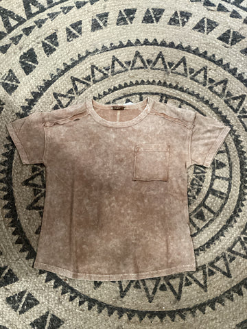 Acid Wash Pocket Tee