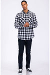 Full Checkered Long Sleeve Flannel Button Shirt