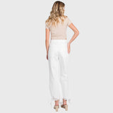 P770VXF-WHT DISTRESSED HIGH RISE RIGID CROPPED FLARE JEANS