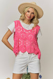 CASUAL CROCHET TANK TOP- LET3162