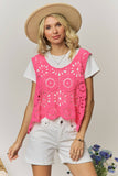 CASUAL CROCHET TANK TOP- LET3162