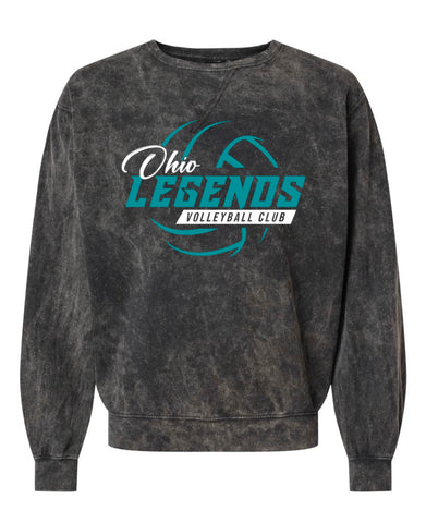 Acid wash legends crewneck