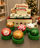 Christmas Dumplings Glitter Squishy Blind Box | Fast Rebound Water-Filled Holiday Toy, 6 Festive Designs