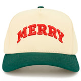 C.C Merry Letter Embroidered Two Tone Trucker Hat
