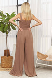SOLID SQUARE NECK SLEEVELESS JUMPSUIT- LJP16140