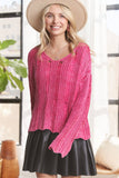 DISTRESSED MINERAL WASHED SWEATER - LESW3703