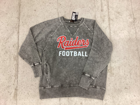 Acid Wash Raiders Football Pullover