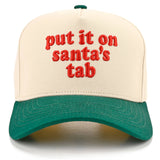 C.C PUT IT ON SANTA'S TAB LETTER Embroidered Trucker Cap
