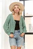 OPEN FRONT CARDIGAN WITH A V-NECK- LESW4111