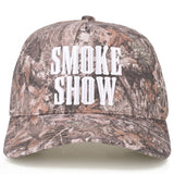 C.C SMOKE SHOW Letter on Two Tone Trucker Hat