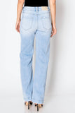 TUMMY CONTROL HIGH RISE RELAXED STRAIGHT LEG JEANS