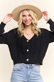 OPEN FRONT CARDIGAN WITH A V-NECK- LESW4111