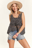 CASUAL CROCHET TANK TOP- LET3162