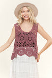 CASUAL CROCHET TANK TOP- LET3162