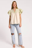 UT1093 Embroidered Detail Blouse