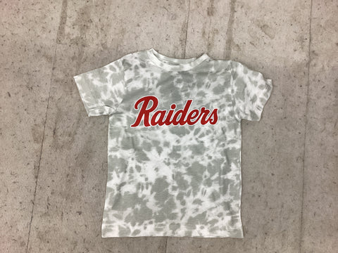 Cursive Raiders Tie Dye Tee